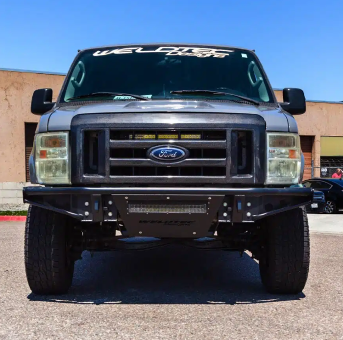 1998 Ford E-Series E-250 e-350 E-450 WTD Weldtec owl vans Front Bumper Front Bumper - Pre-Runner - By Weldec for a 1992-2024 Ford Econoline - Image 12