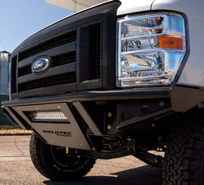1999 Ford E-Series E-250 e-350 E-450 WTD Weldtec owl vans Front Bumper Front Bumper - Pre-Runner - By Weldec for a 1992-2024 Ford Econoline - Image 18