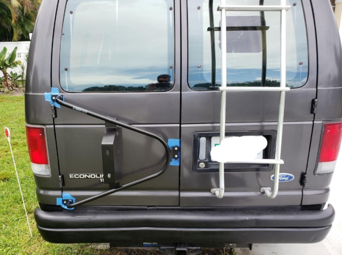 Rear Tire Carrier / Spare Wheel Carrier Mount for 1980-1991 | 1992-2013 Ford Econoline Van - Image 11