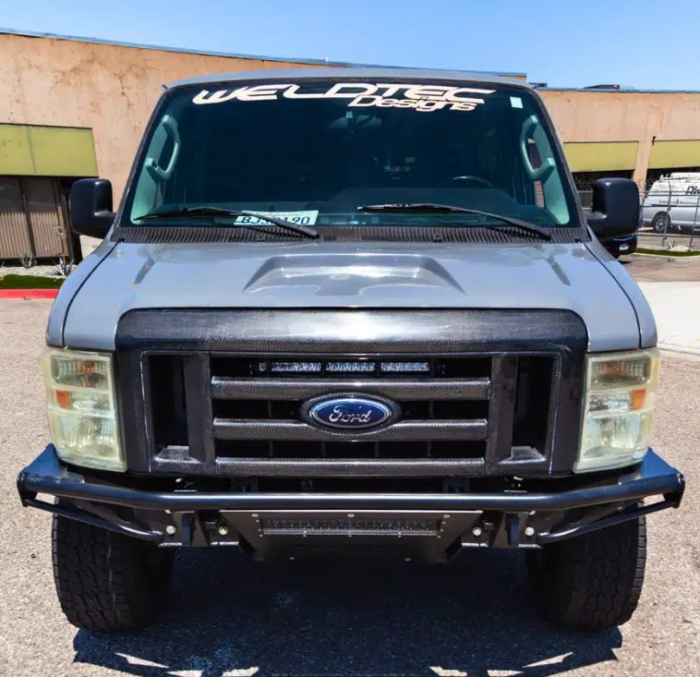 2015 Ford E-Series E-250 e-350 E-450 WTD Weldtec owl vans Front Bumper Front Bumper - Pre-Runner - By Weldec for a 1992-2024 Ford Econoline - Image 3
