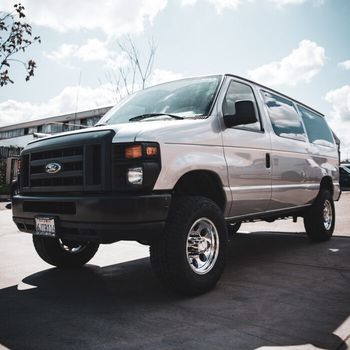 Ford E150 E200 E250 E300 E350 Van 1992-2021 Complete Lift Kit Front 5 inch Lift 1992+ Ford Econoline Lift Kit – 5" Suspension for E150, E250, E350 Vans - Image 2