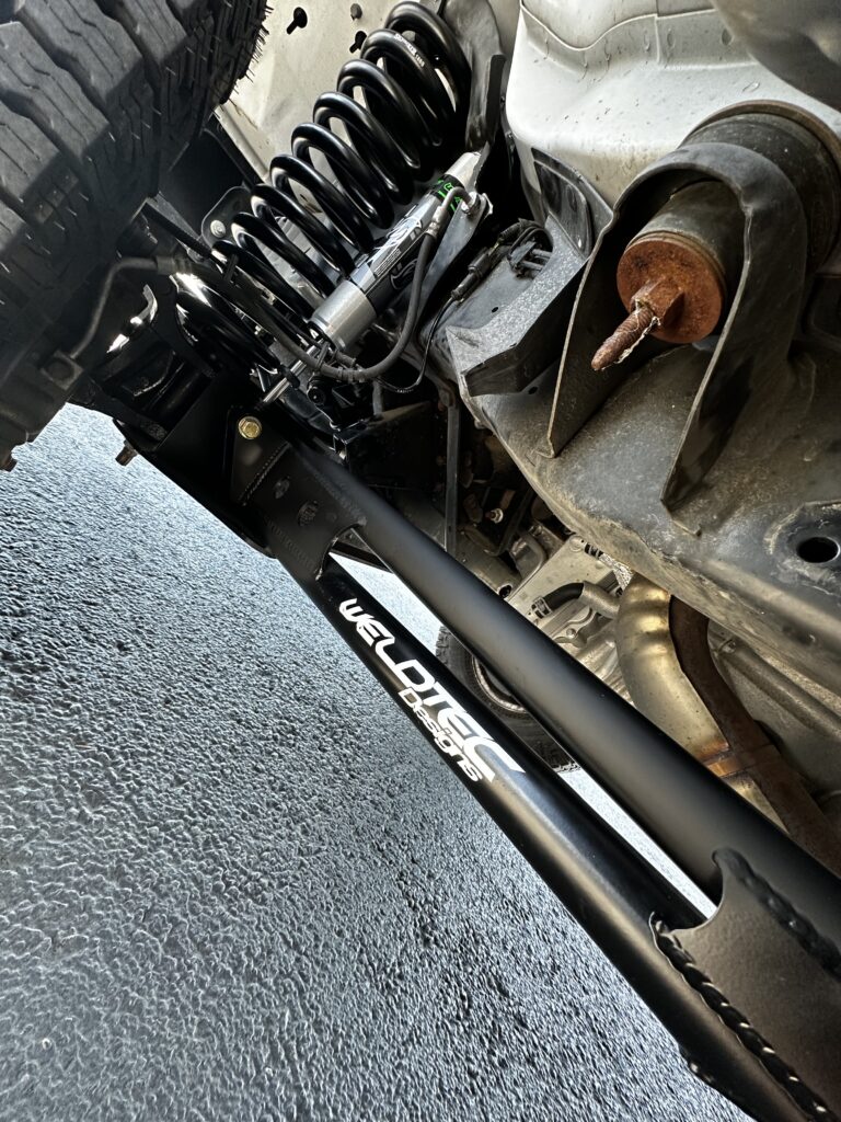 Ford Econoline RV with the WeldTec 5-Inch Heavy Duty Suspension System