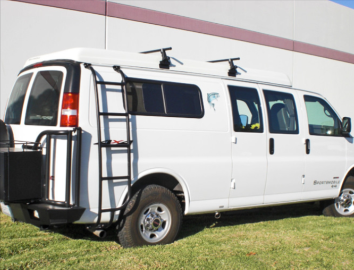 1993+ chevy express ladder This is an image of the product for sale, that shows how it is utilized