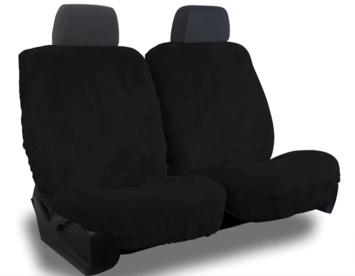 Ford-Econoline-Sheepskin-Seat-Cover-black This is an image of the product for sale in the color black