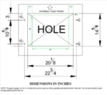 This is an image of the product for sale and also includes a diagram for sizing dimensions