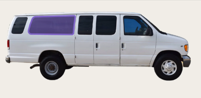 ford econoline window shades Ford-Econoline-Quarter-Panel-Passenger-Side This is an image of the product for sale, that show how it is utilized