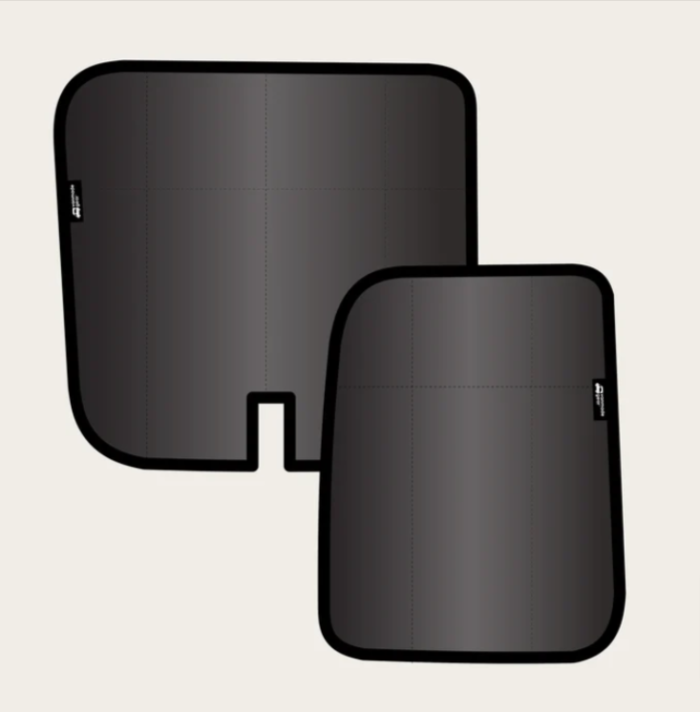 ford econoline window shades-Ford-Econoline-Side-Barn-Door-Shades-Set-w-Latch This is an image of the product for sale, that show how it is utilized