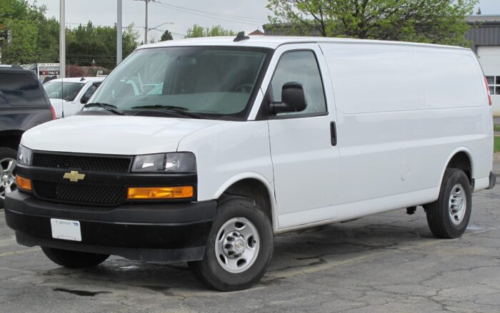 Chevrolet Express GMC Savana Electric Power step running boards AMP