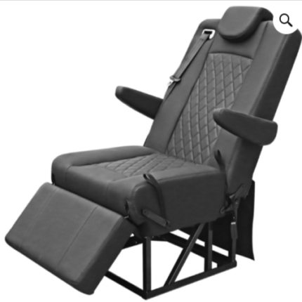 Ford Econoline Reclining Seat Bed in upright position