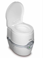 Sleek portable toilet for Ford vans