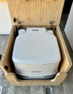 Ford E-Series easy-move toilet cabinet