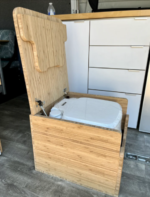 Ford E-Series easy-move toilet cabinet
