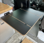 Chevy Express Table Folding Black Hex Lagun Table 1/2" Thick For Camper Vans and RVs