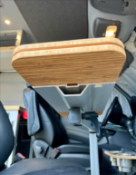 GMC Savana Table Slim Half Folding Bamboo Lagun Table 1/2" Thick For Camper Vans and RVs
